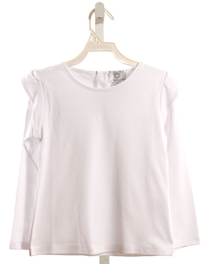 THE PROPER PEONY  WHITE    KNIT LS SHIRT