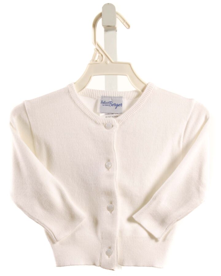 JULIUS BERGER  WHITE KNIT   CARDIGAN