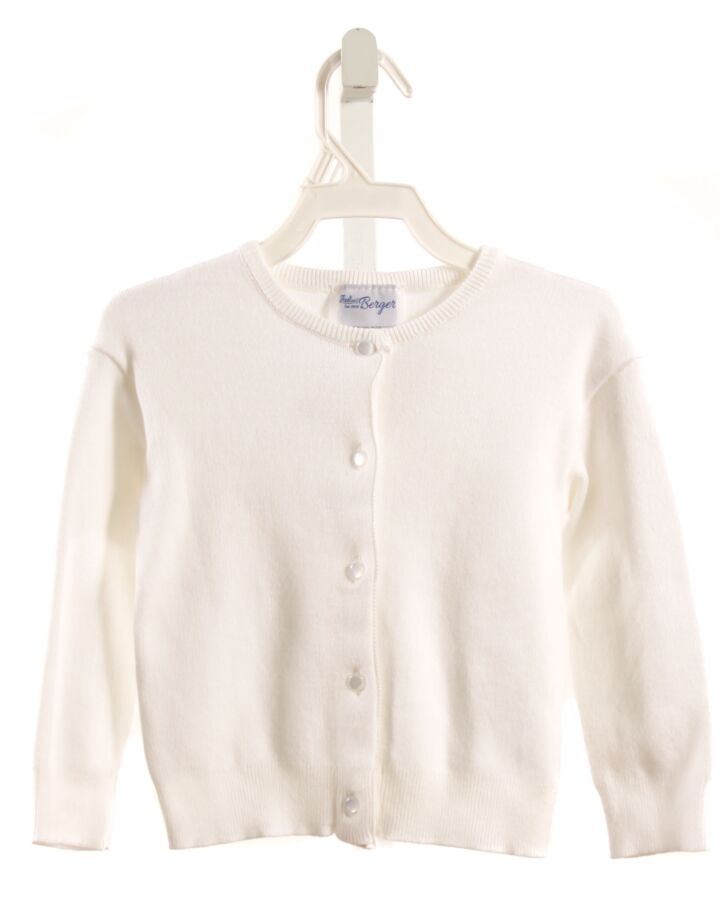JULIUS BERGER  WHITE KNIT   CARDIGAN