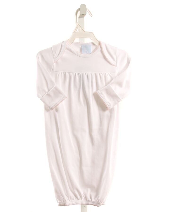 BELLA BLISS  WHITE KNIT   LAYETTE WITH PICOT STITCHING