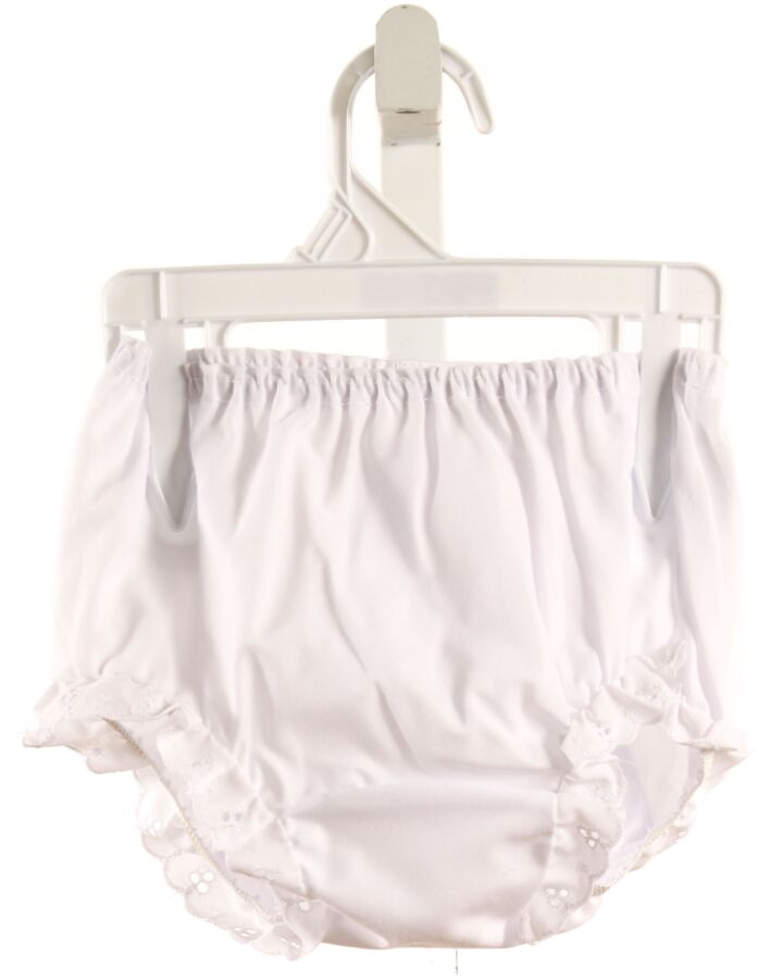J.C. COLLECTION  WHITE    BLOOMERS WITH EYELET TRIM