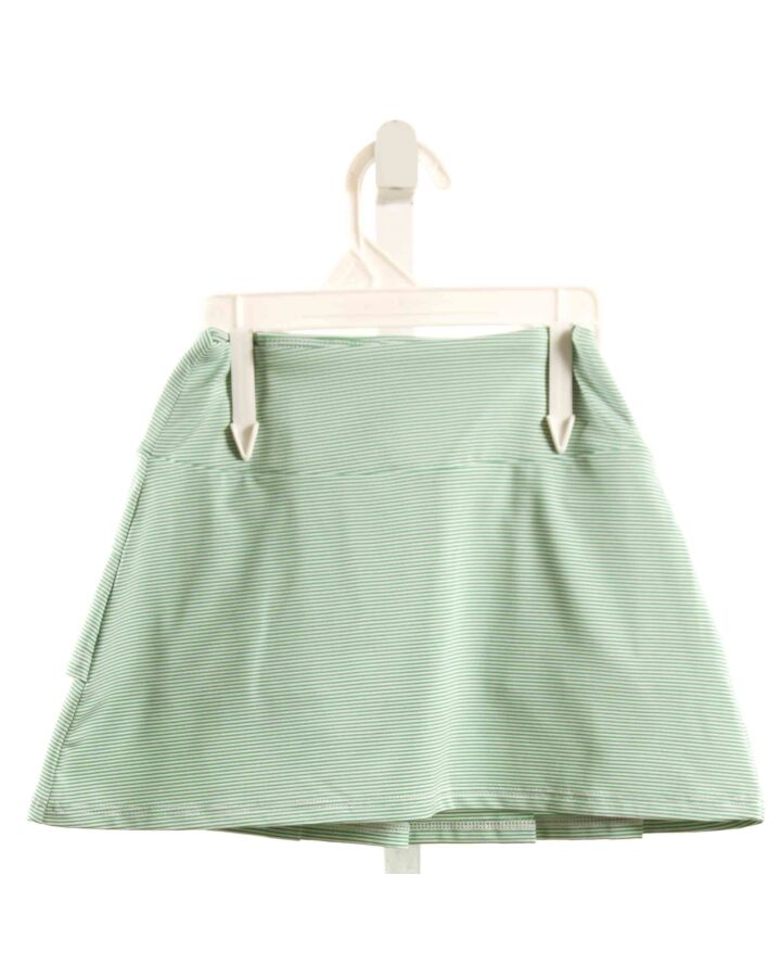 LILA + HAYES  GREEN  STRIPED  SKORT