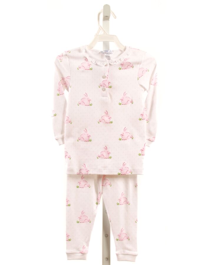 NELLAPIMA  PINK KNIT  PRINTED DESIGN LOUNGEWEAR WITH RUFFLE
