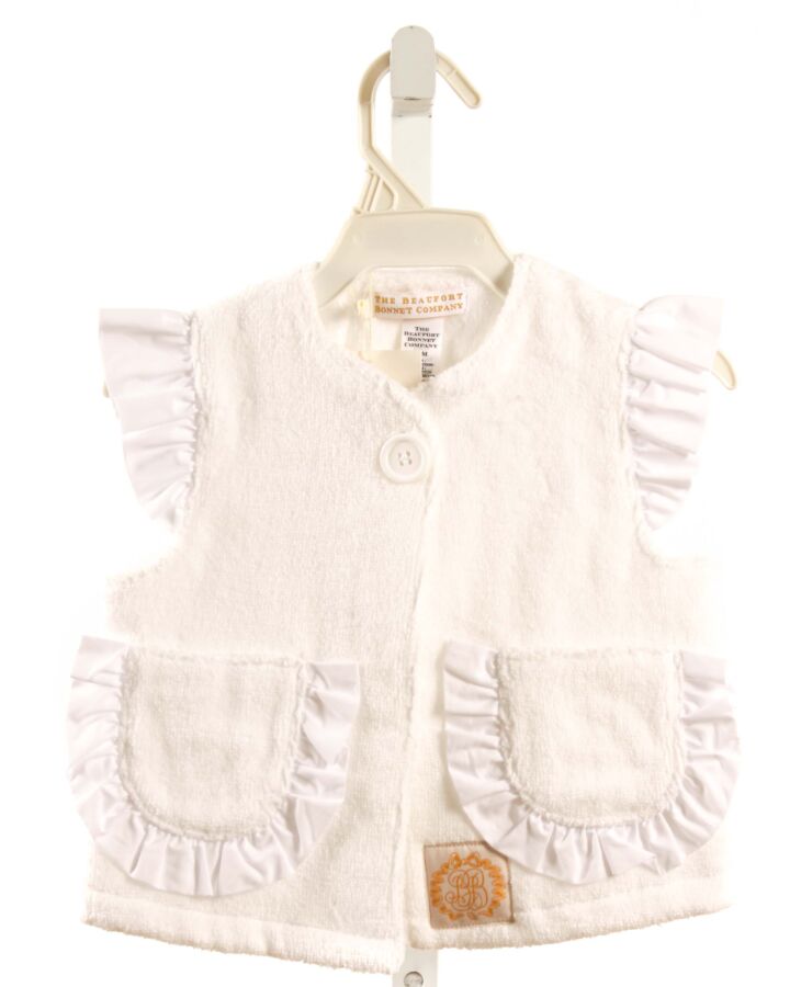 THE BEAUFORT BONNET COMPANY  WHITE TERRY CLOTH   COVER UP