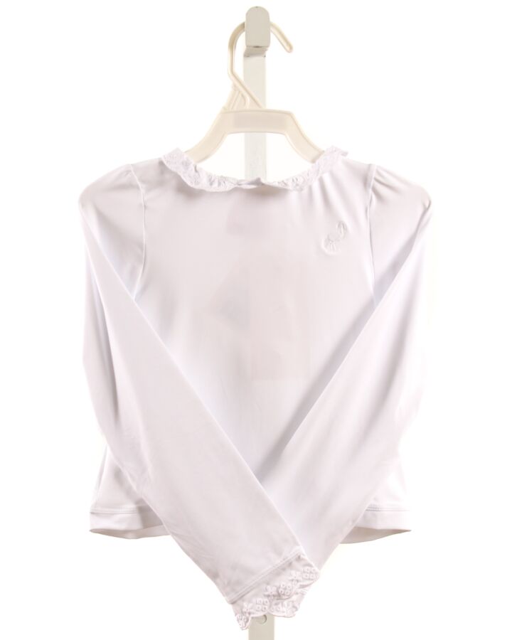 THE BEAUFORT BONNET COMPANY  WHITE    RASH GUARD WITH EYELET TRIM