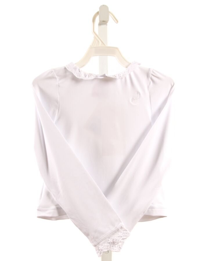 THE BEAUFORT BONNET COMPANY  WHITE    RASH GUARD WITH EYELET TRIM