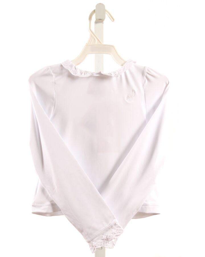 THE BEAUFORT BONNET COMPANY  WHITE    RASH GUARD WITH EYELET TRIM