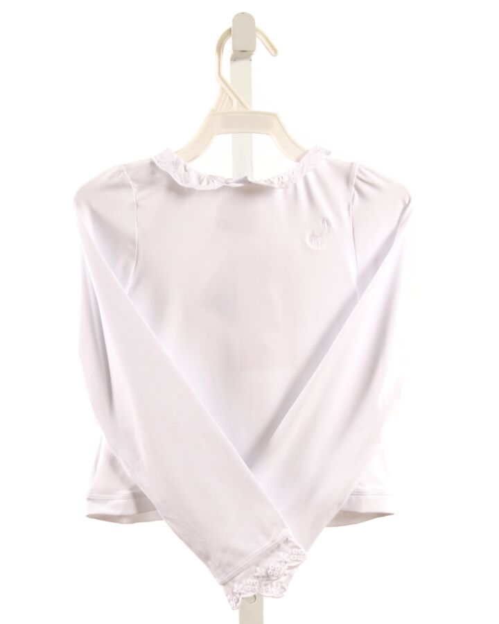 THE BEAUFORT BONNET COMPANY  WHITE    RASH GUARD WITH EYELET TRIM