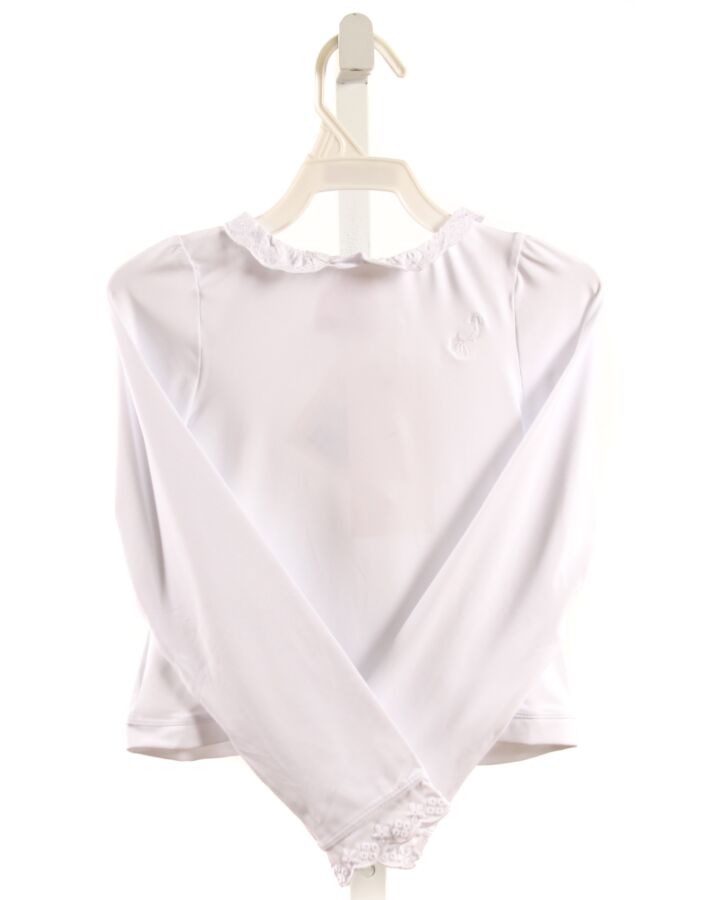 THE BEAUFORT BONNET COMPANY  WHITE    RASH GUARD WITH EYELET TRIM
