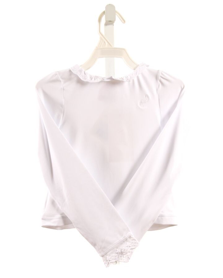 THE BEAUFORT BONNET COMPANY  WHITE    RASH GUARD WITH EYELET TRIM