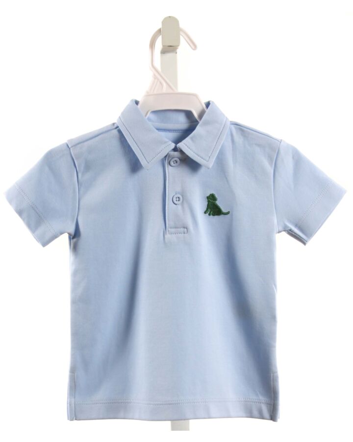 JAMES & LOTTIE  LT BLUE    KNIT SS SHIRT