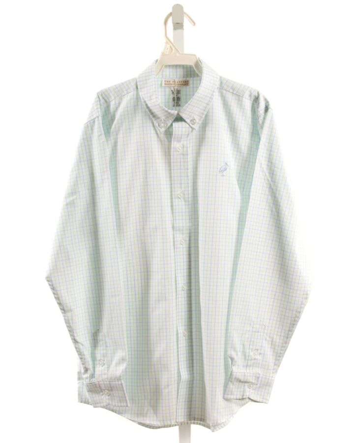 THE BEAUFORT BONNET COMPANY  GREEN  GINGHAM  DRESS SHIRT