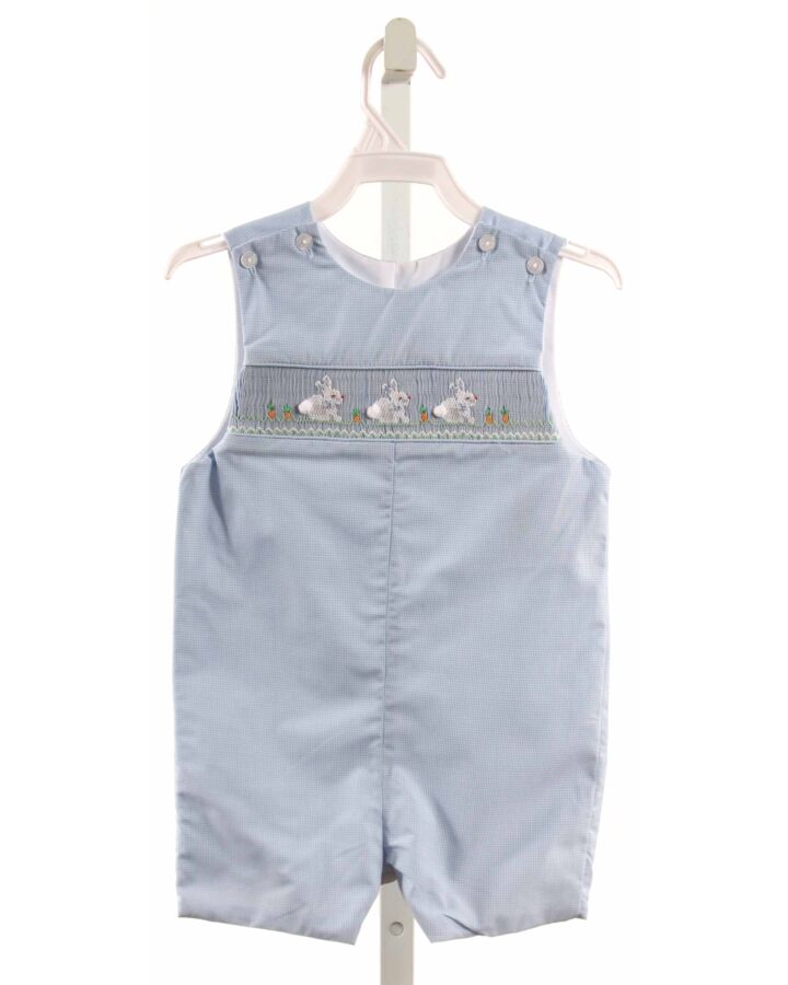 PETIT BEBE  BLUE  GINGHAM  JON JON