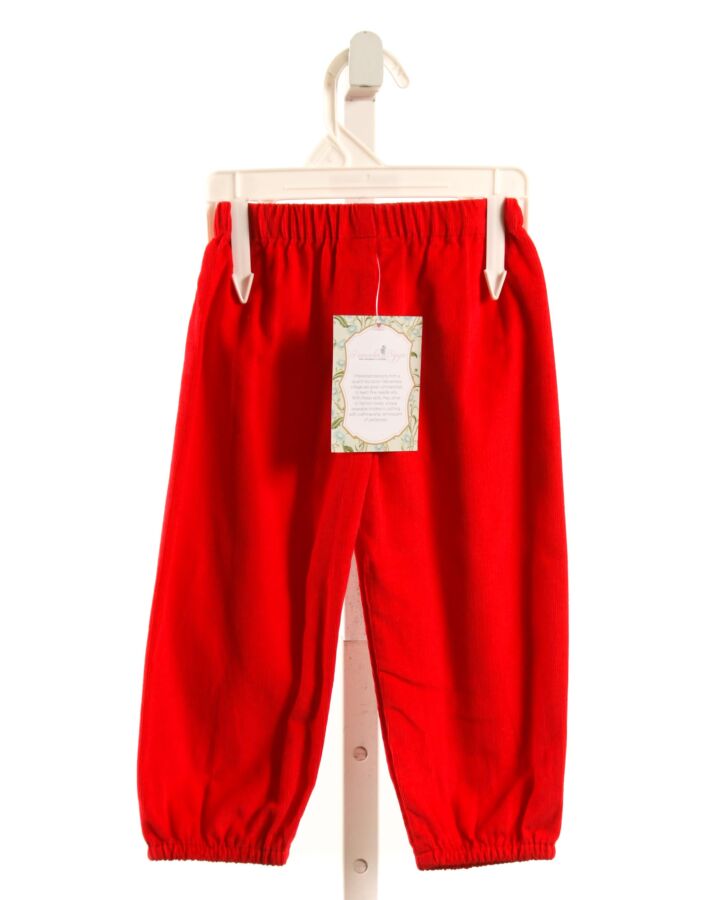 REMEMBER NGUYEN  RED CORDUROY   PANTS