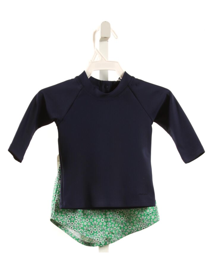 MINNOW  BLUE  FLORAL PRINTED DESIGN SWIM SET