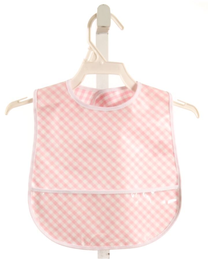 3 MARTHAS  PINK  GINGHAM  BIB