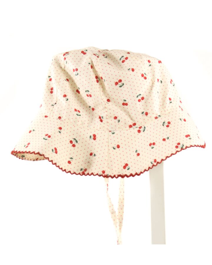 MINNOW  RED  POLKA DOT  HAT  WITH PICOT STITCHING