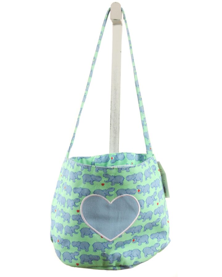 THE BEAUFORT BONNET COMPANY  GREEN   PRINTED DESIGN BAG