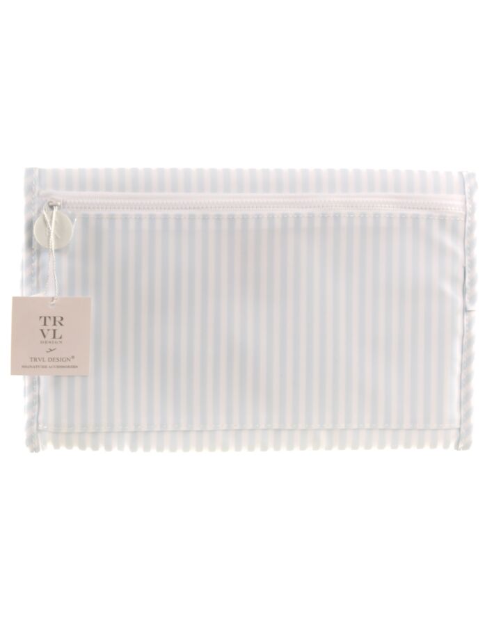 TRVAL DESIGN  BLUE  STRIPED  BAG