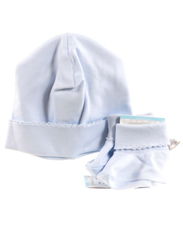 KISSY KISSY  BLUE    HAT  WITH PICOT STITCHING