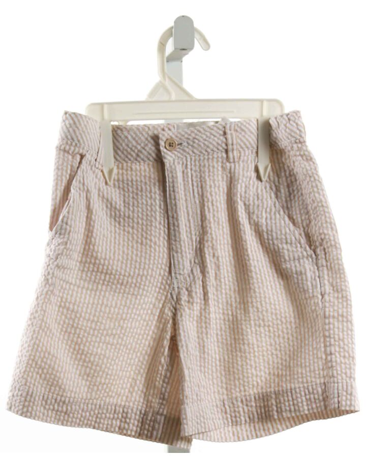 STRASBURG  IVORY SEERSUCKER STRIPED  SHORTS