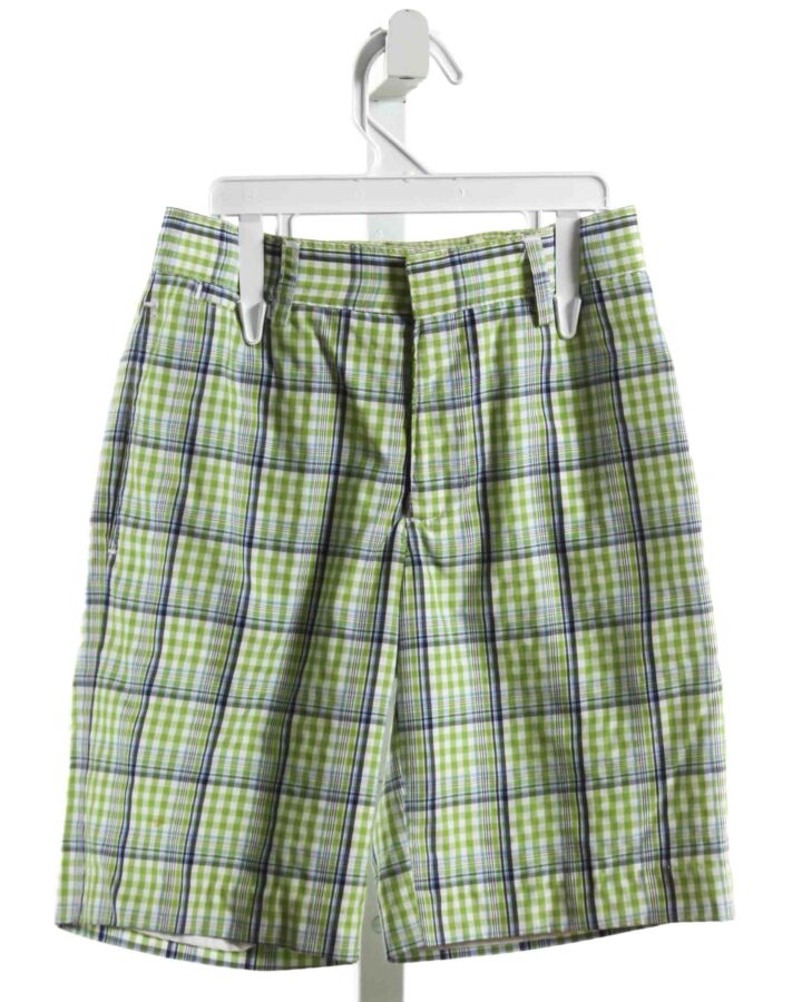 TF LAURENCE  LIME GREEN  PLAID  SHORTS