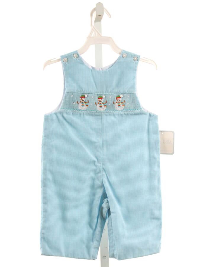 PETIT BEBE  BLUE   SMOCKED LONGALL