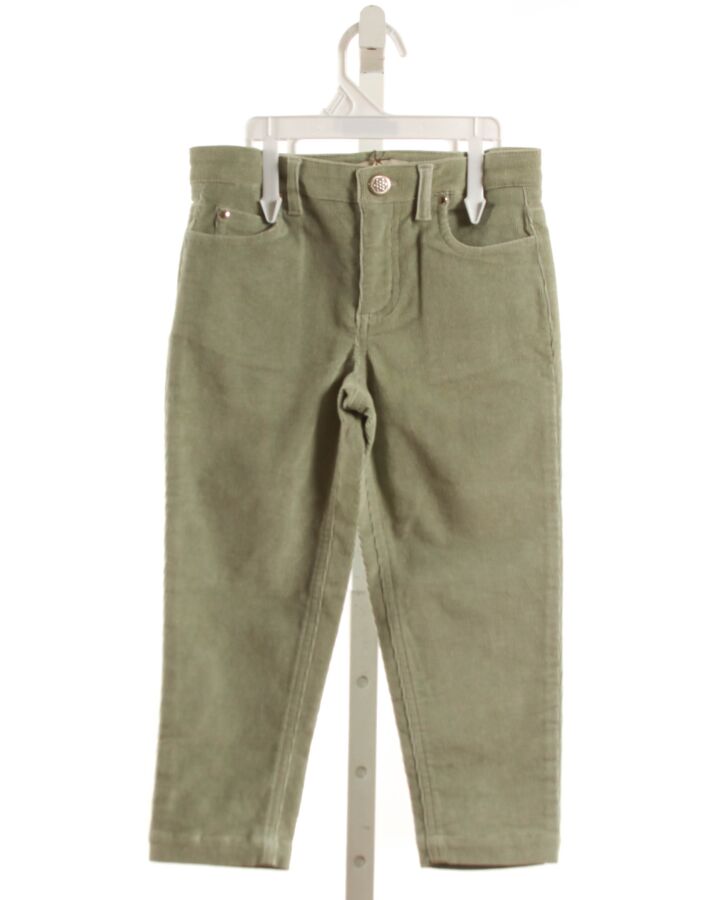 PETITE LUCETTE  GREEN CORDUROY   PANTS