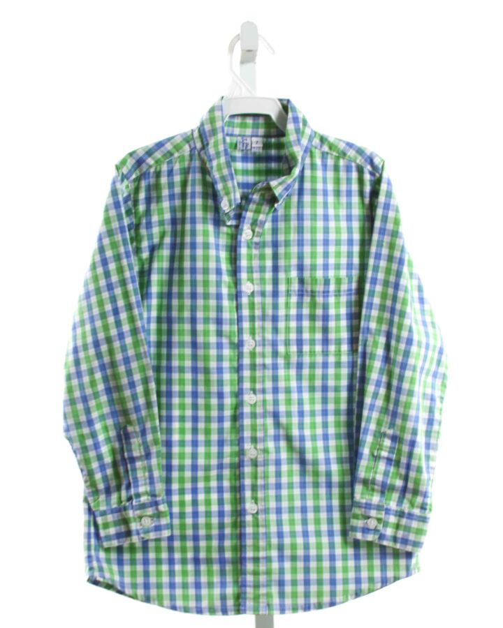 ORIENT EXPRESSED  GREEN  PLAID  DRESS SHIRT