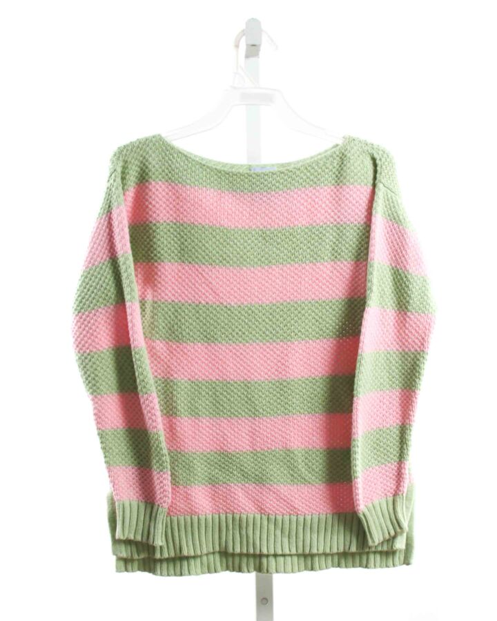 BELLA BLISS  LT GREEN  STRIPED  SWEATER