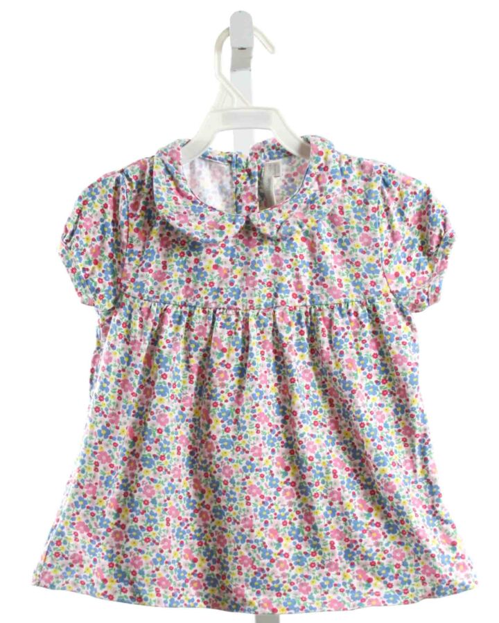 JOJO MAMAN BEBE  MULTI-COLOR  FLORAL  KNIT SS SHIRT