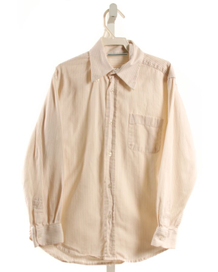 PAPO D'ANJO  IVORY  STRIPED  DRESS SHIRT