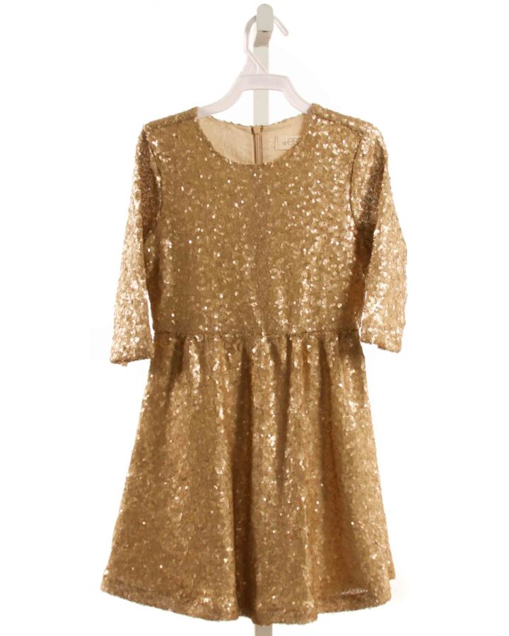 EGG  GOLD   SEQUINED PARTY DRESS