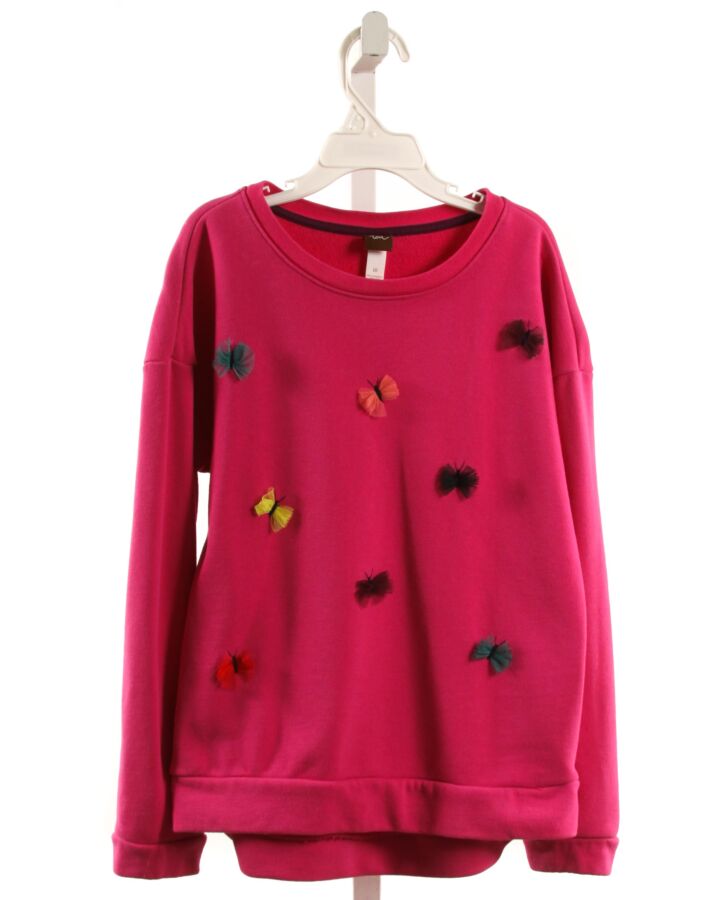 TEA  HOT PINK    PULLOVER WITH TULLE