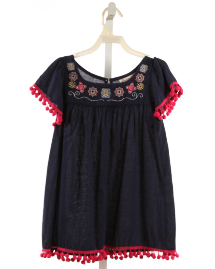 FLOATIMINI  NAVY   EMBROIDERED COVER UP