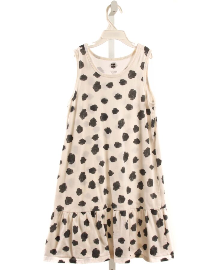 TEA  BLACK  POLKA DOT  KNIT DRESS