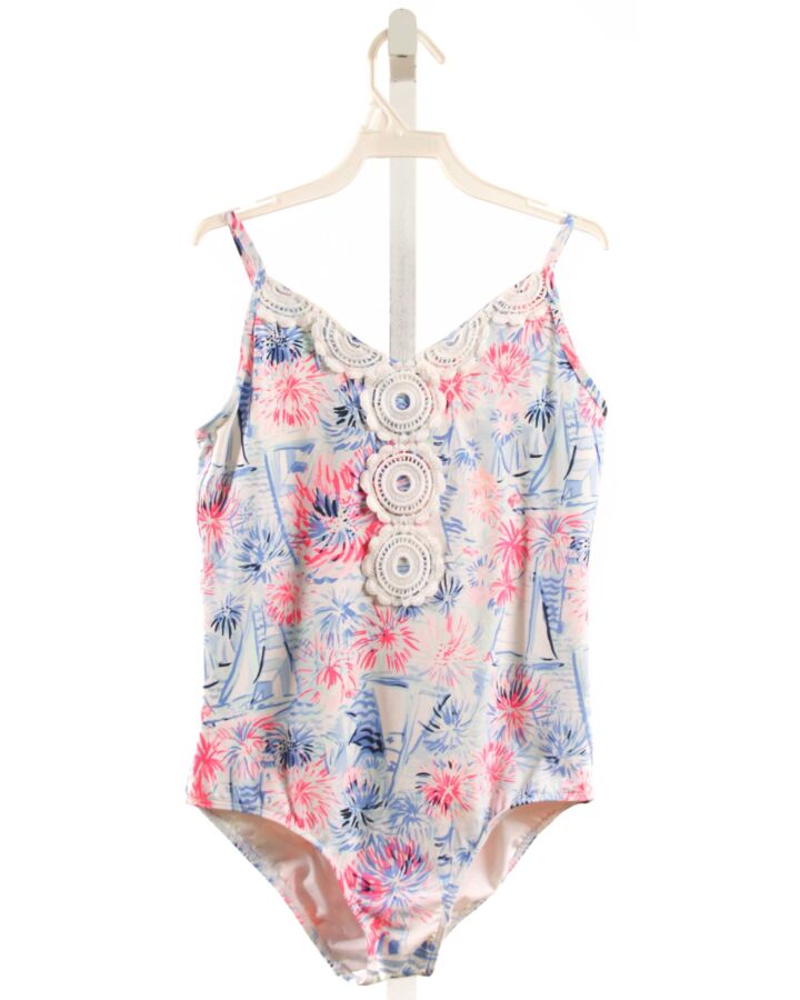 LILLY PULITZER  LT BLUE    1-PIECE SWIMSUIT
