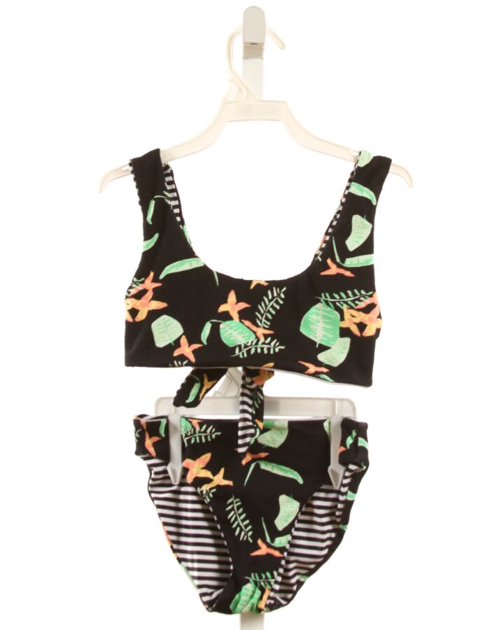 SNAPPER ROCK  BLACK PIQUE   2-PIECE SWIMSUIT