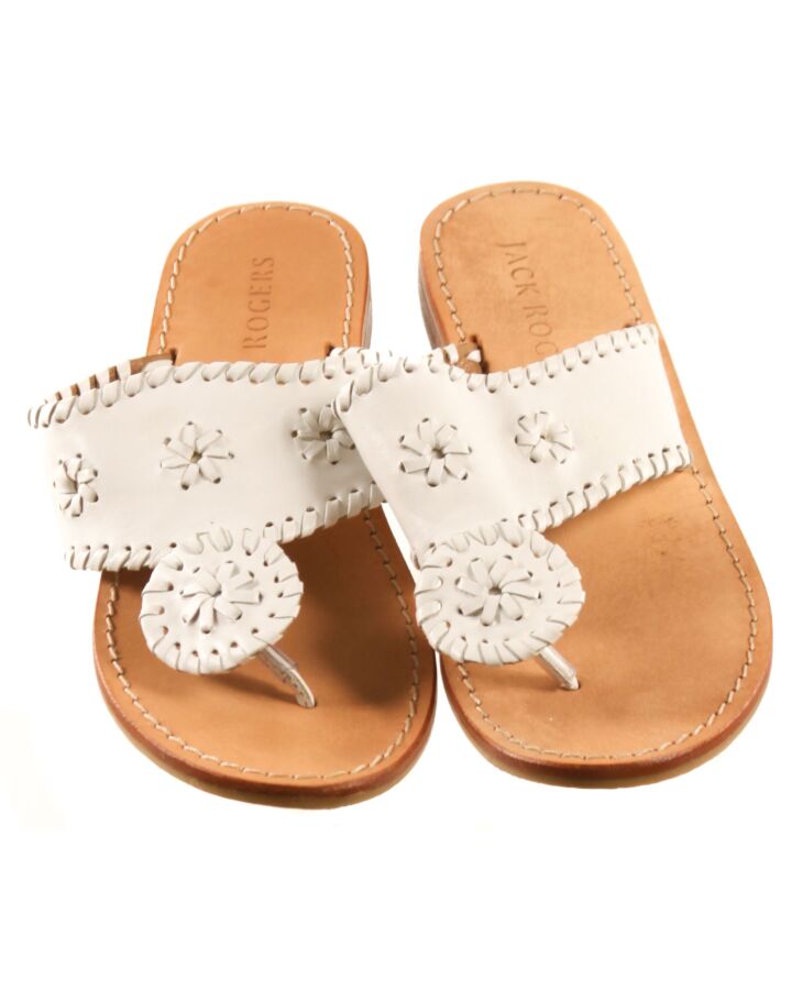 JACK ROGERS WHITE SANDALS  *VGU SIZE CHILD 4