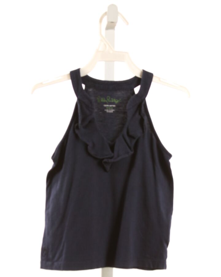LILLY PULITZER  NAVY    KNIT TANK WITH RUFFLE