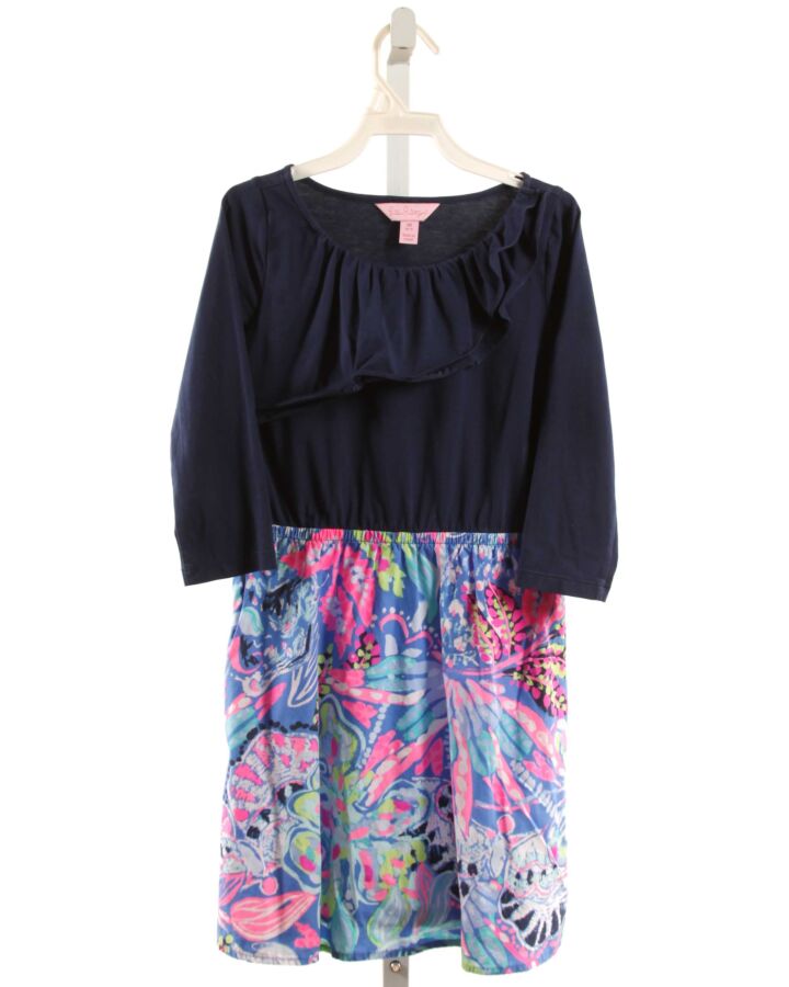 LILLY PULITZER  BLUE    DRESS WITH RUFFLE