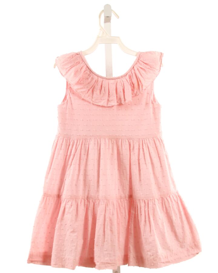 LULI & ME  PINK SWISS DOT   DRESS WITH RUFFLE