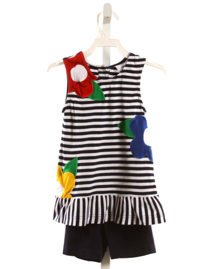 FLORENCE EISEMAN  NAVY  STRIPED APPLIQUED 2-PIECE OUTFIT