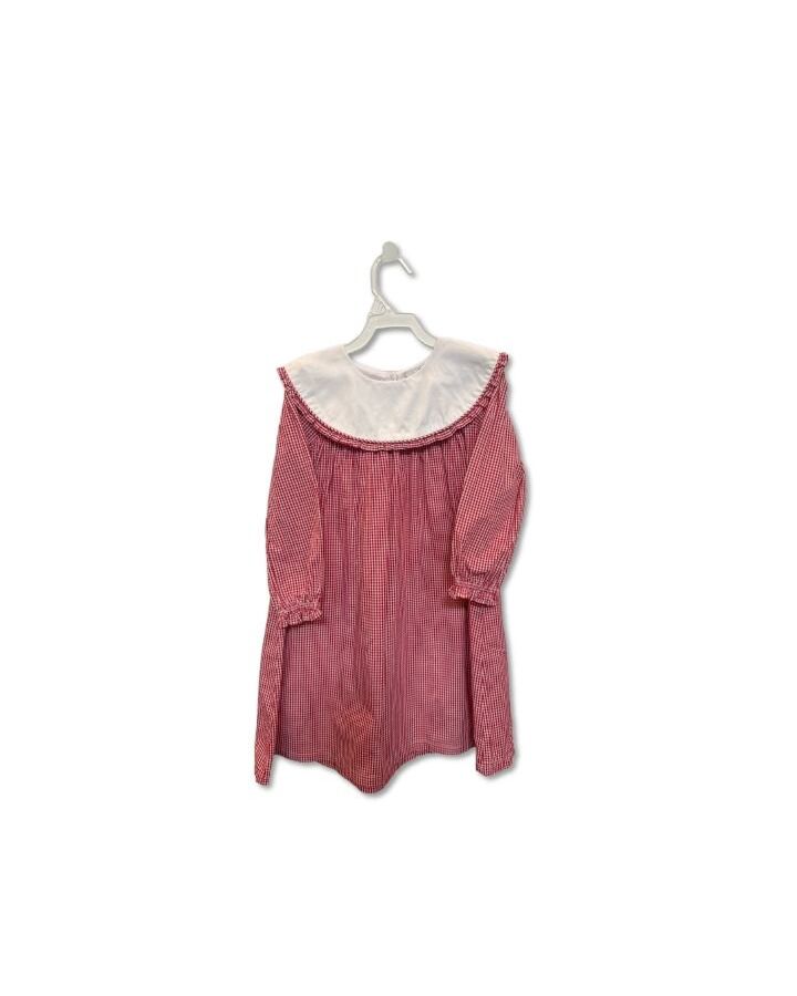 SMOCKED THREADS CECIL & LOU  RED  GINGHAM  DRESS
