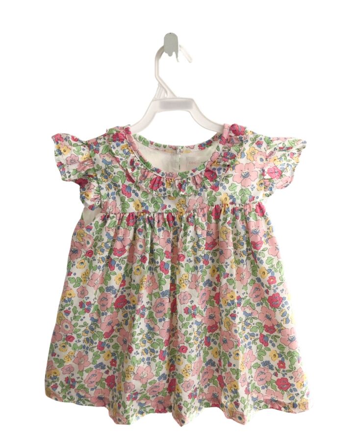 CECIL & LOU  PINK  FLORAL  SLEEVELESS SHIRT