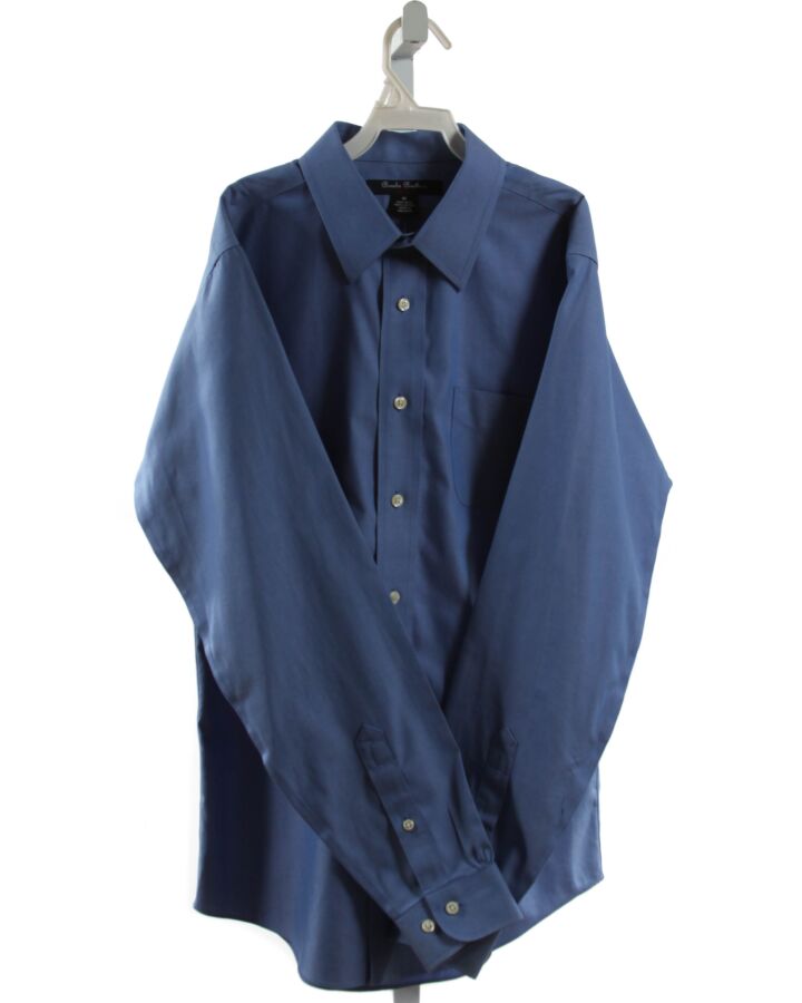 BROOKS BROTHERS  BLUE  CLOTH LS SHIRT