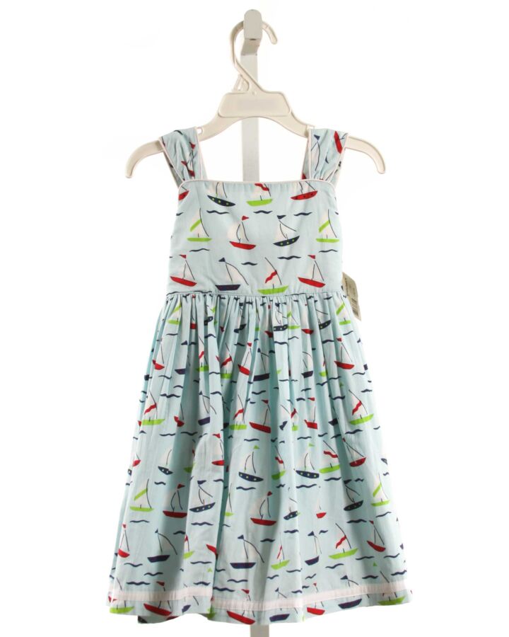 COTTON KIDS  AQUA  PRINT  DRESS