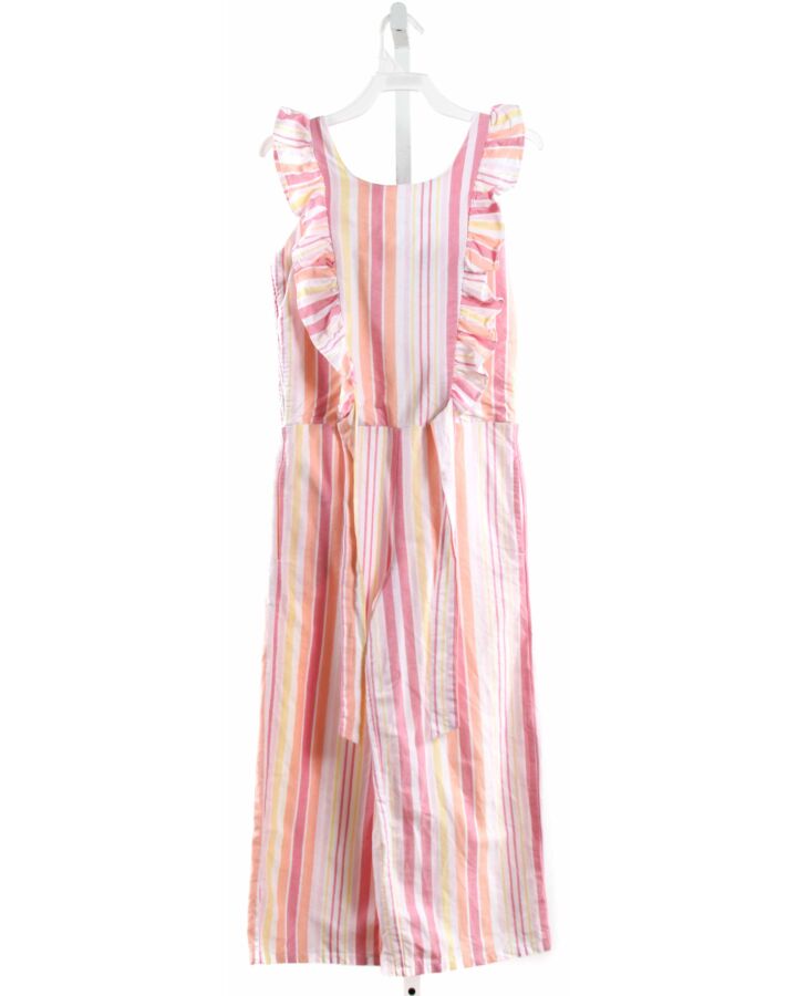 CPC  PINK  STRIPED  ROMPER WITH RUFFLE