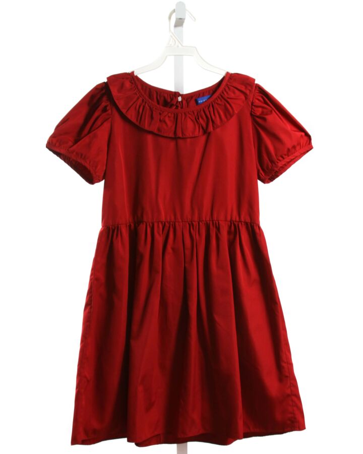 MAISON ME  RED    PARTY DRESS WITH RUFFLE