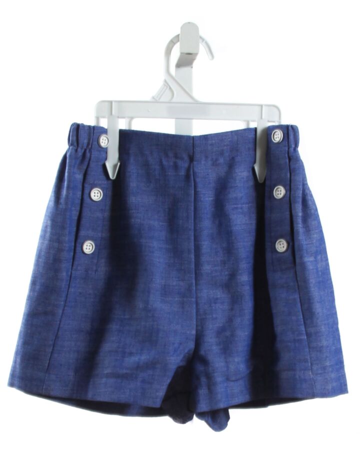 BUSY BEES  BLUE LINEN   SHORTS